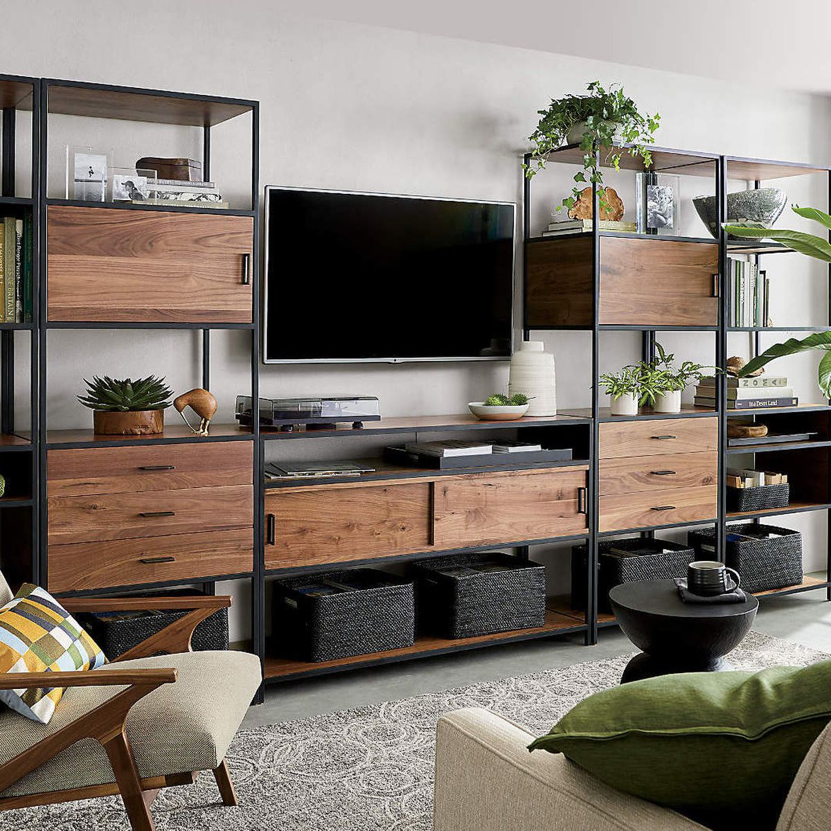 Modular furniture tv in the middle