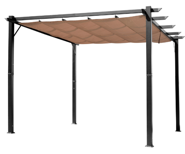 Outdoor Pergola Aluminum Gazebo white background