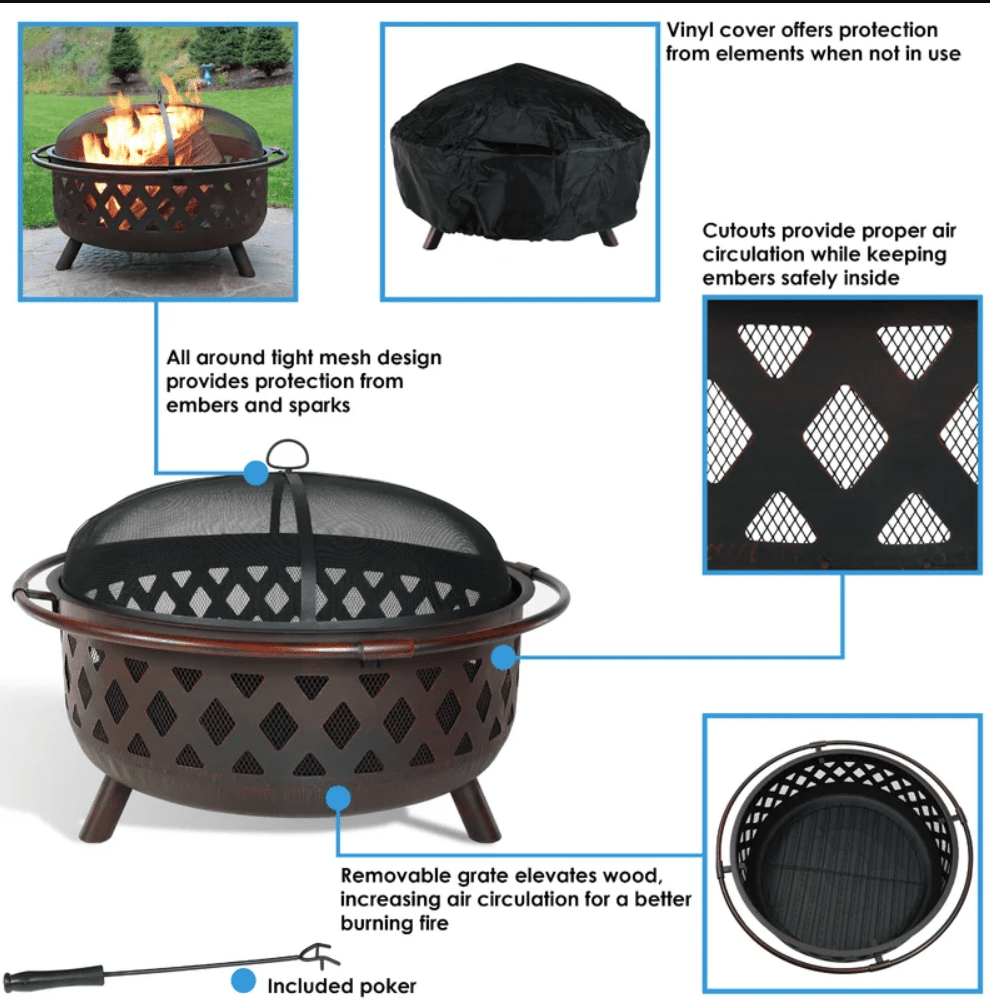 Outdoor Wood Burning Fire Pit (13)