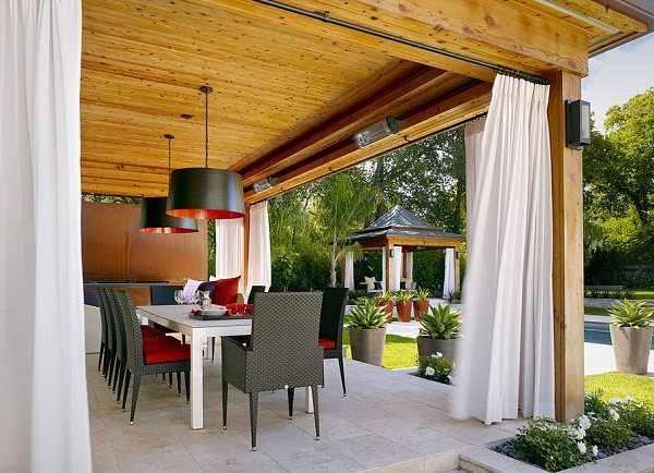 How to Hang Outdoor Curtains Over a Patio